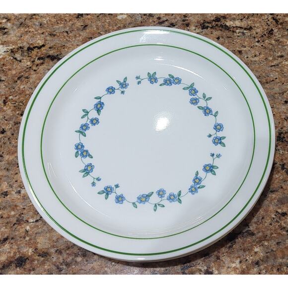 Vintage Corelle Original Forget Me Not Lunch / Salad Plates 8 5/8" (Set of 6) - Picture 8 of 12